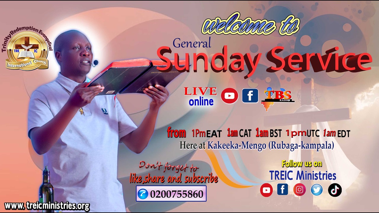 #TBSTV​#TREIC Ministries Sunday Live Broadcast |Pr.Johnson Kato Muwanguzi |08-03-2026