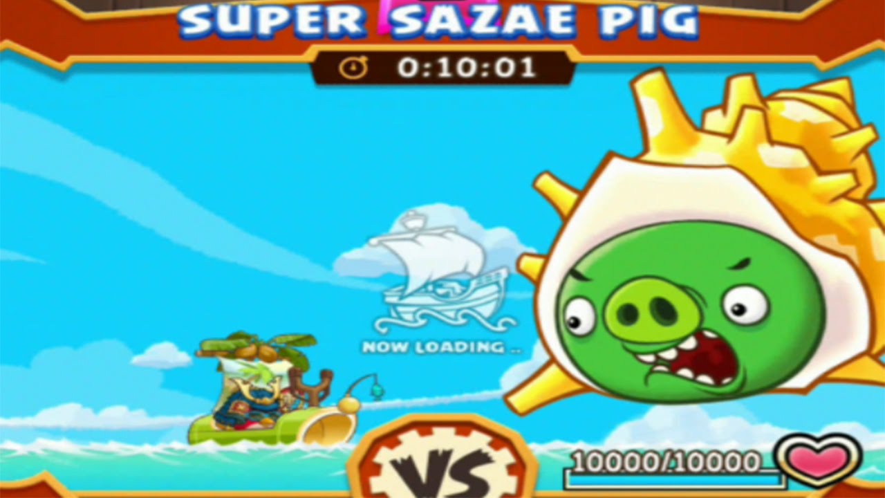 Angry Birds Fight - Super Sazae Pig Monster VS Frip2Game
