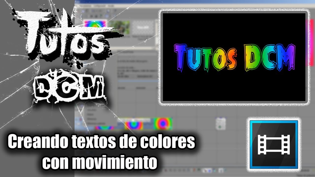 Sony Vegas creando textos de colores con movimiento Tutos DCM