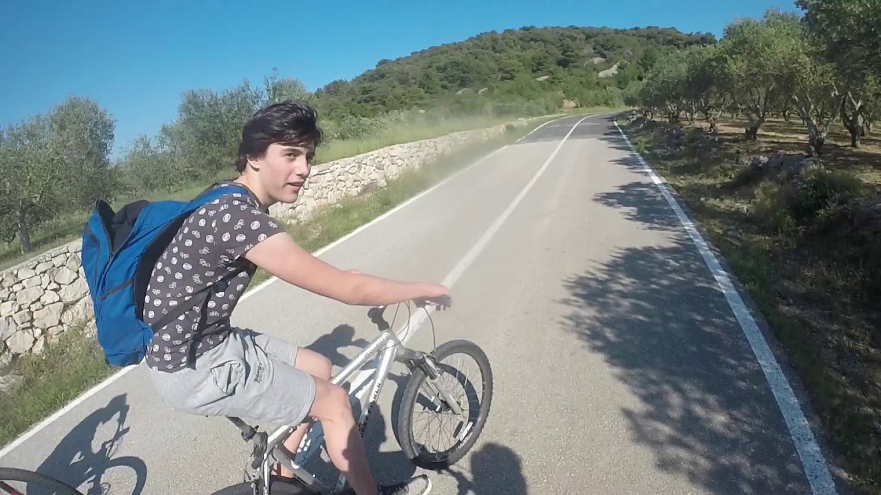 Bicycling timelapse to Smokova beach