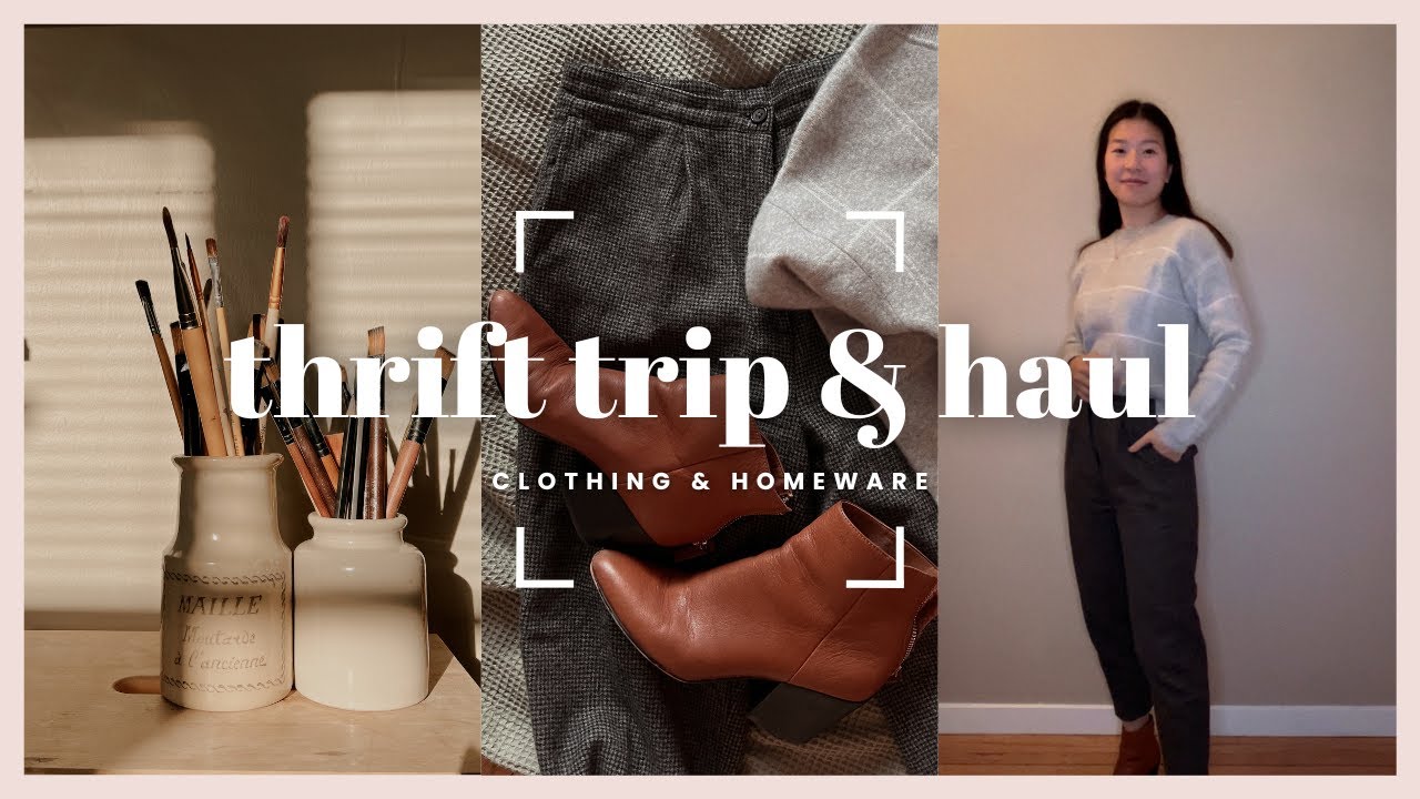 MY BEST THRIFT HAUL || $600+ worth of clothes & home decor (also sneak peek at my art)