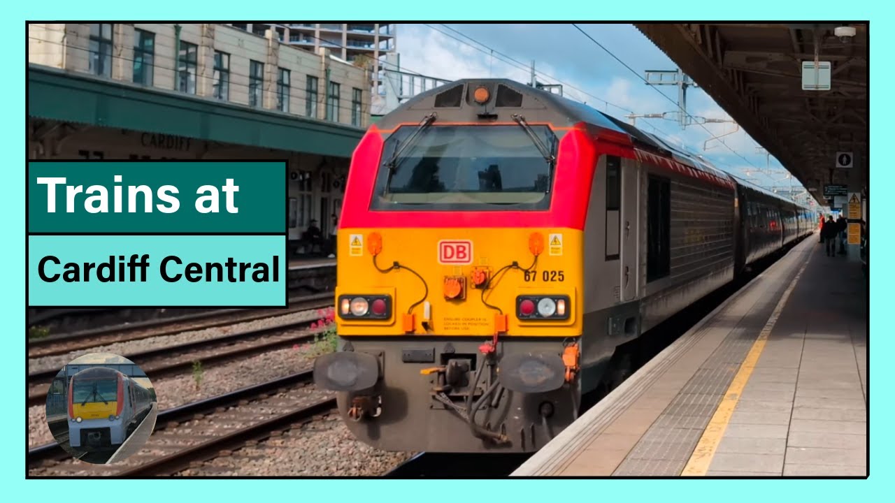 Trains at Cardiff Central