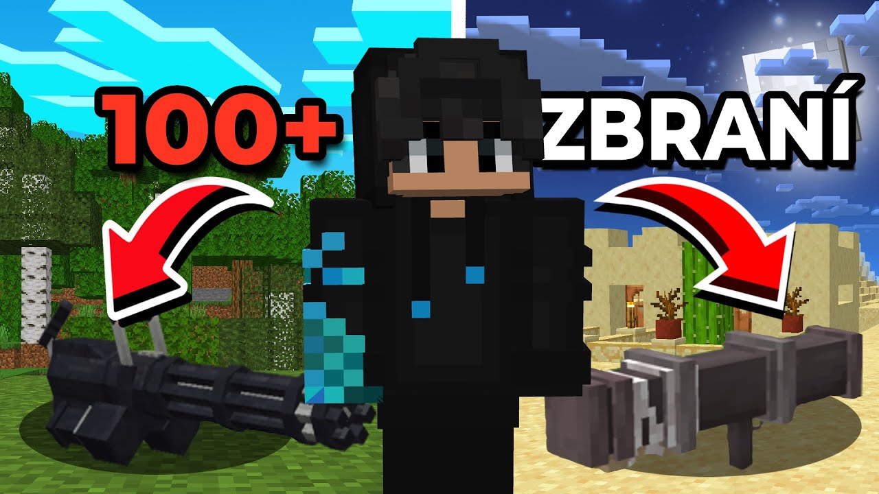 VYZKOUŠEL jsem 100+ NELEGÁLNÍCH zbraní v Minecraftu!