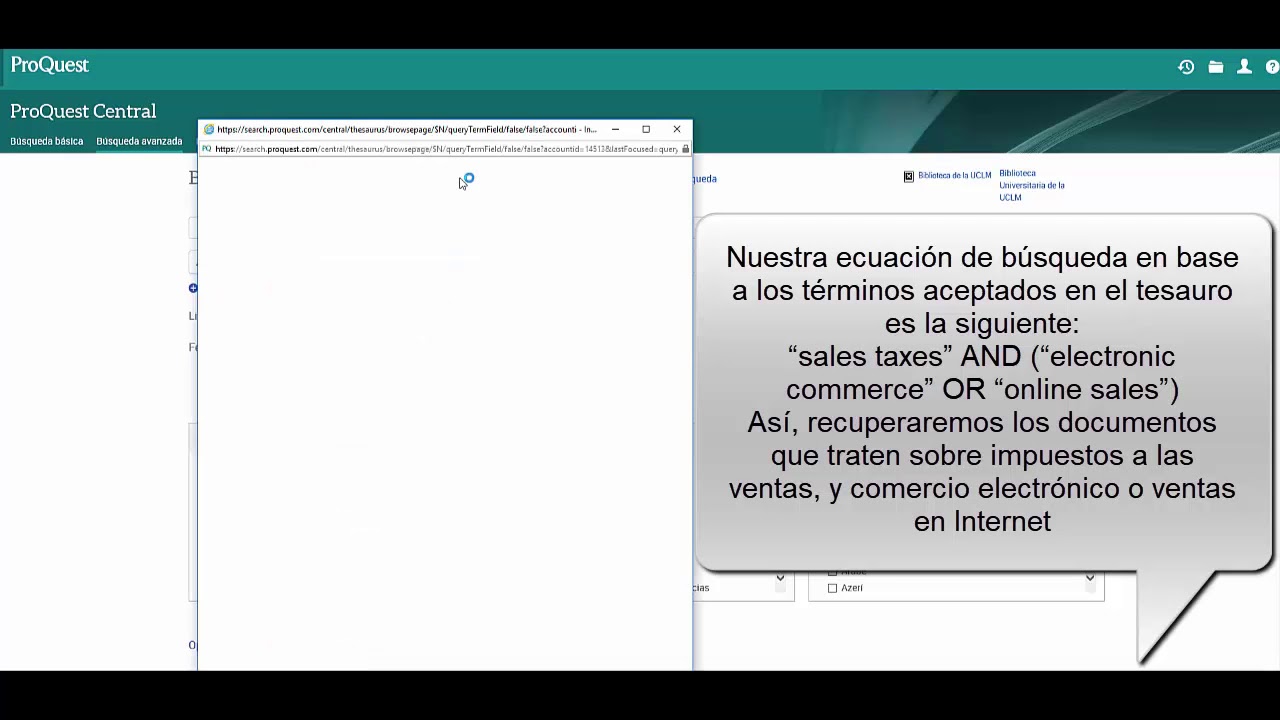 Proquest Central. Tutorial de uso.
