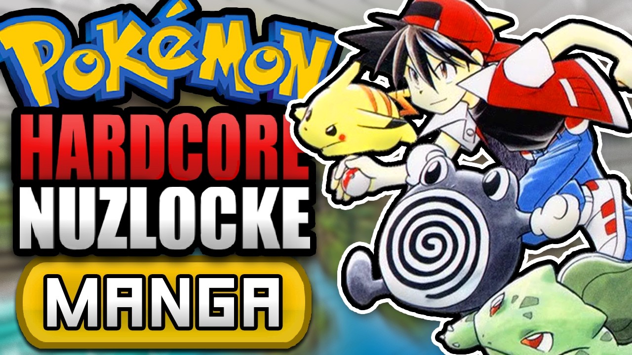 Can I Beat Pokémon LeafGreen with Red's MANGA Team? (Hardcore Nuzlocke Challenge)