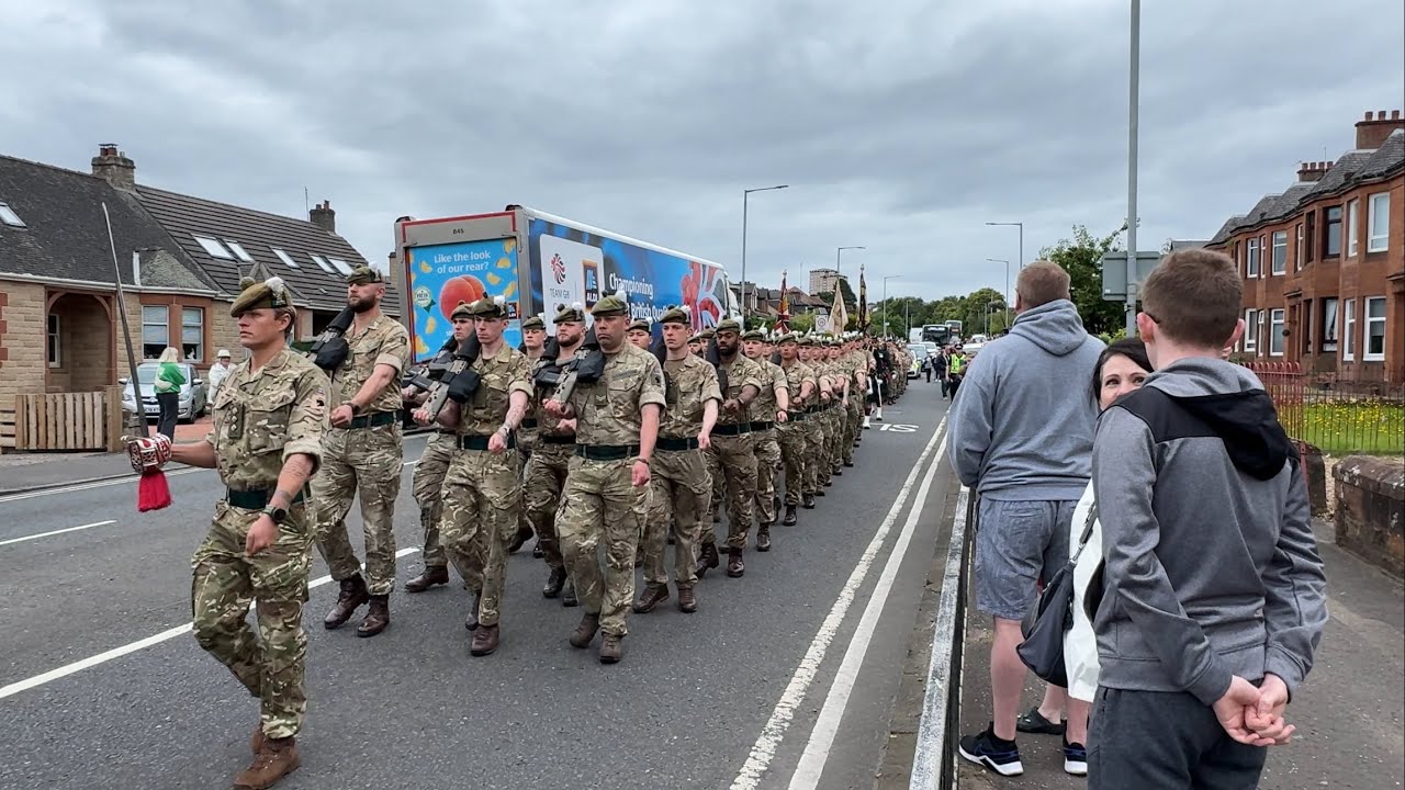 The Royal Regiment of Scotland Freedom of North Lanarkshire Parade 🏴󠁧󠁢󠁳󠁣󠁴󠁿[4K]
