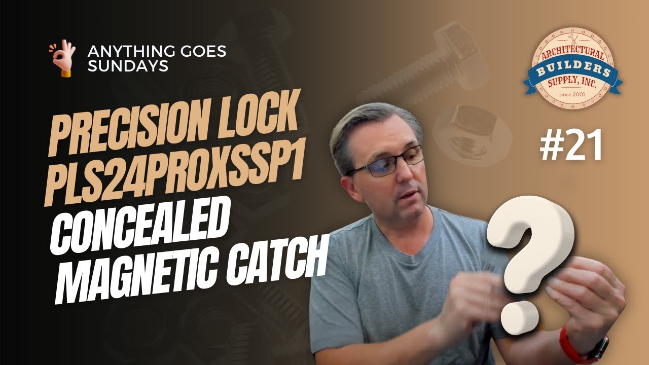 Precision Lock PLS24PROXSSP1 Concealed Magnetic Catch with Adjustable Strength with SSP1 Plate