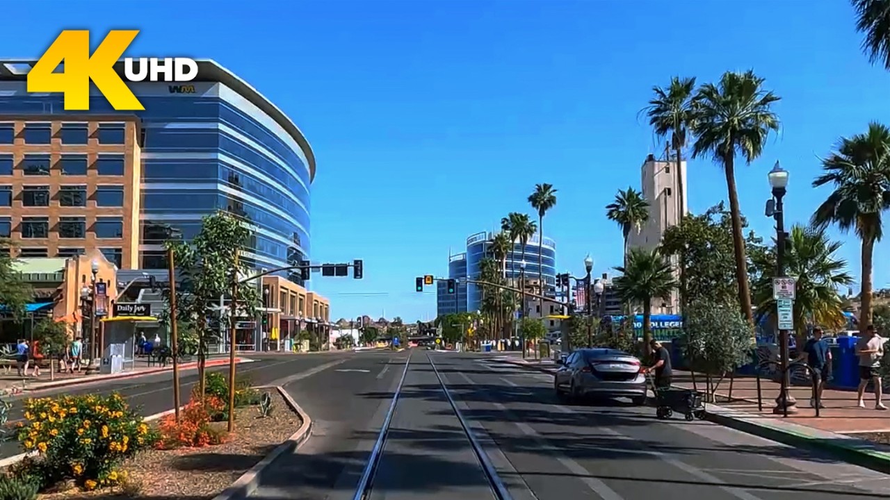 Tempe Arizona 4K Driving Tour | Southwest Desert City Drive