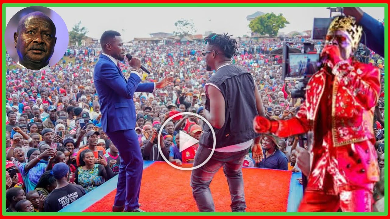 Esanyu President Bobi Wine  Ku Stage King Saha Amuyiise Wulira Enduulu Kyakoze M7 Ne Muhoozi