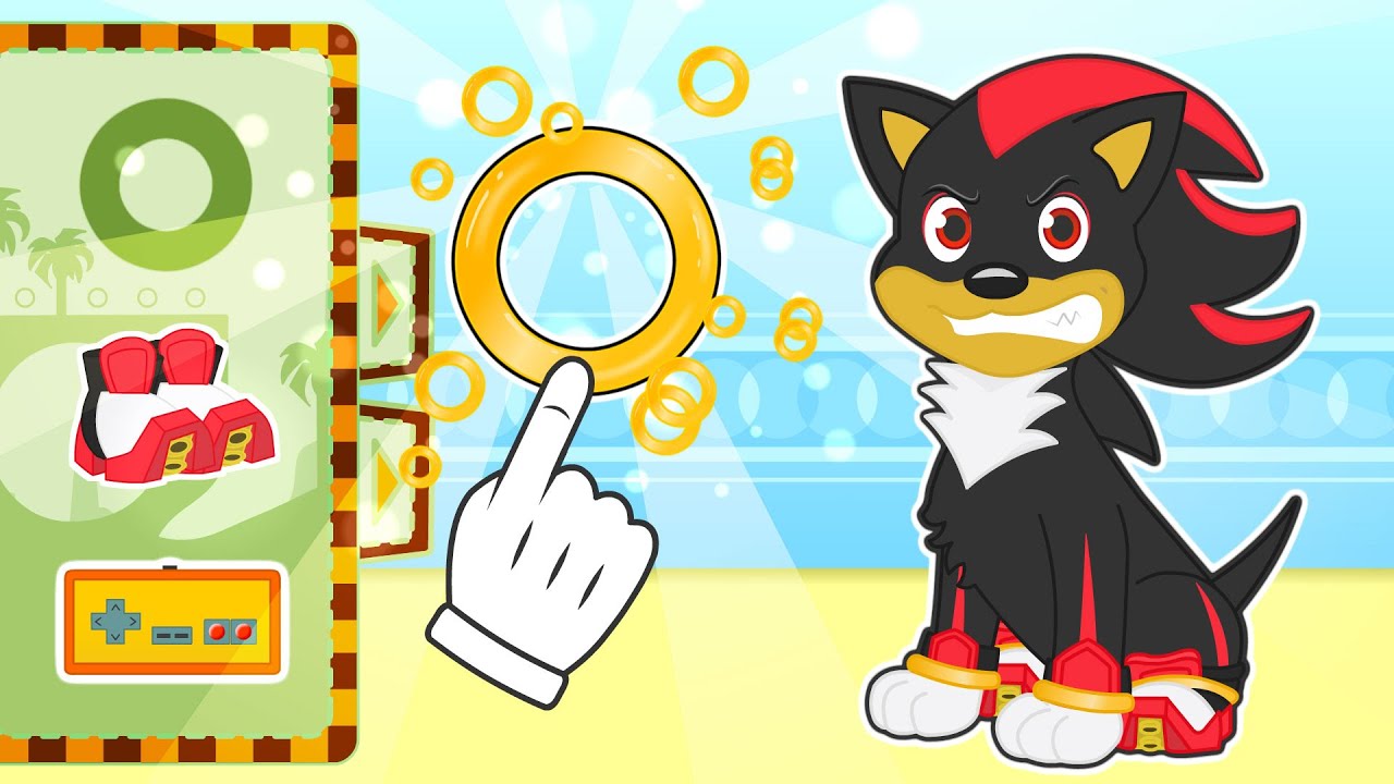 BABY PETS ☄️🦔 Puppy Max dresses up as Shadow