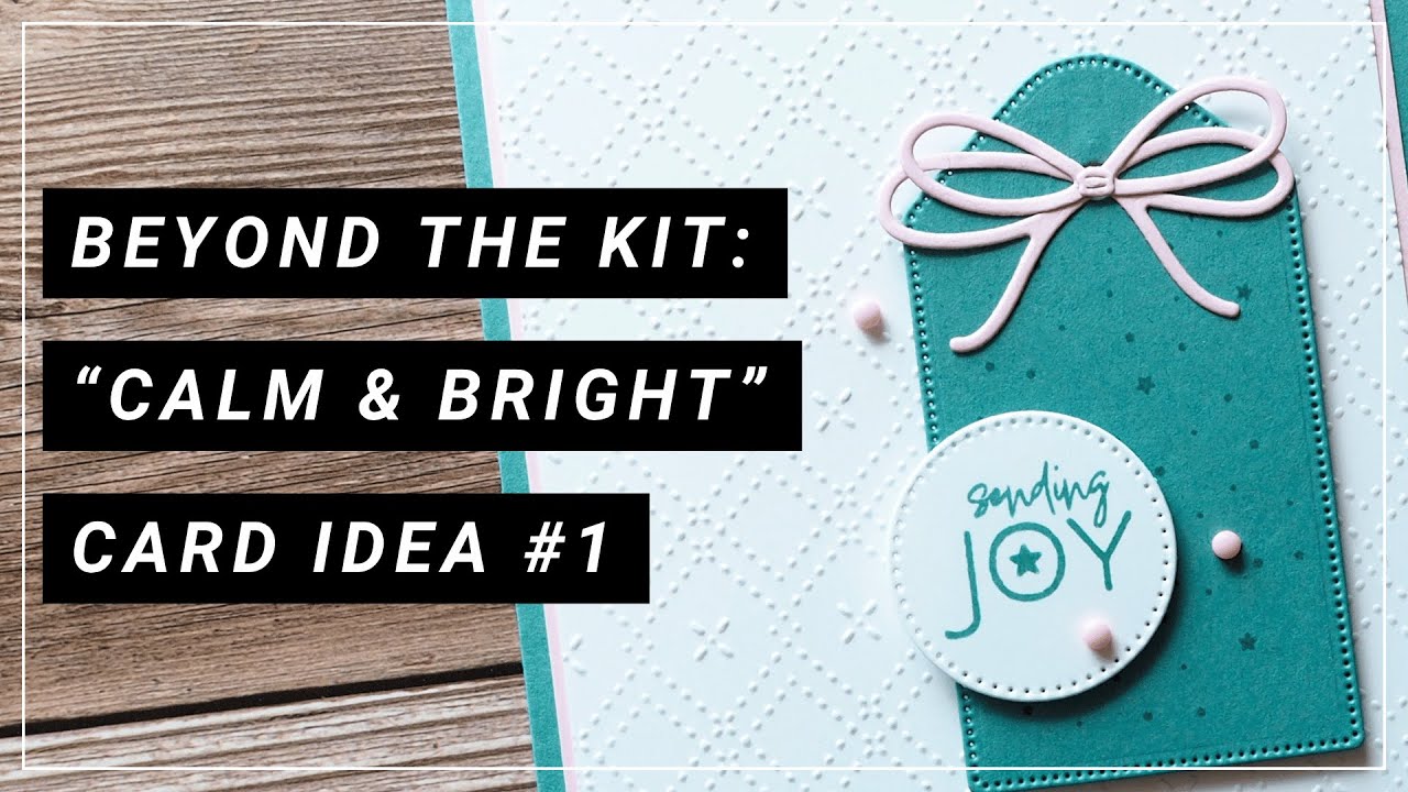 Create this calm and bright Christmas card in just 15min!