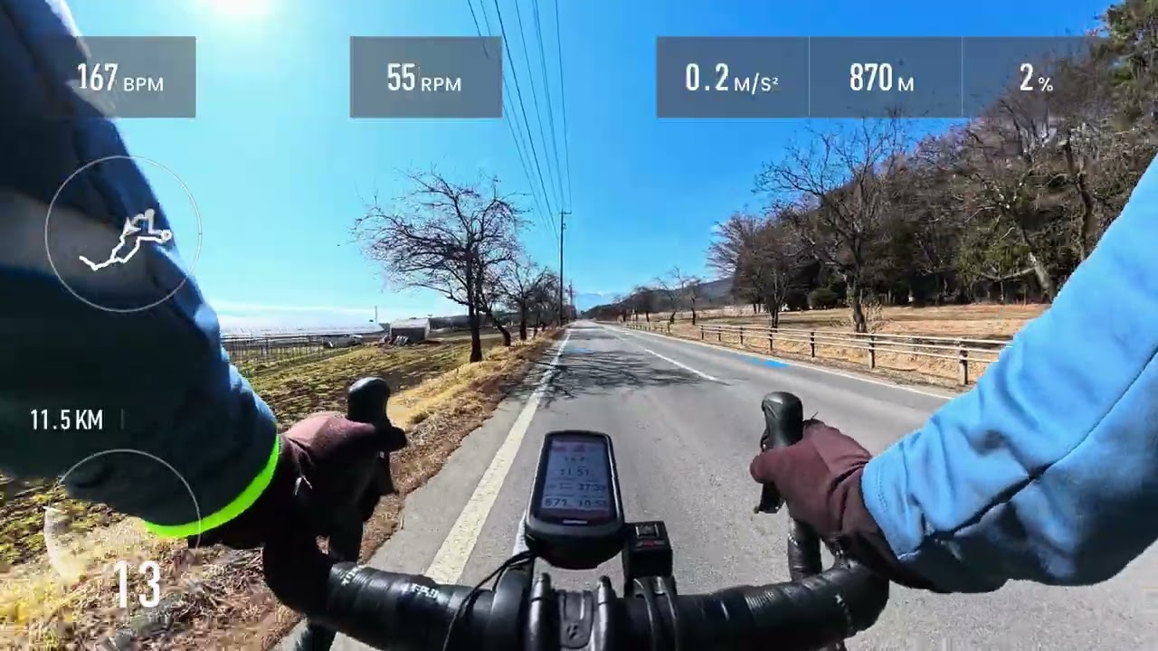Cycling in Winter, cold roads and strong legs 🚴‍♂️＃サイクリング　＃ロードバイク　＃長野県