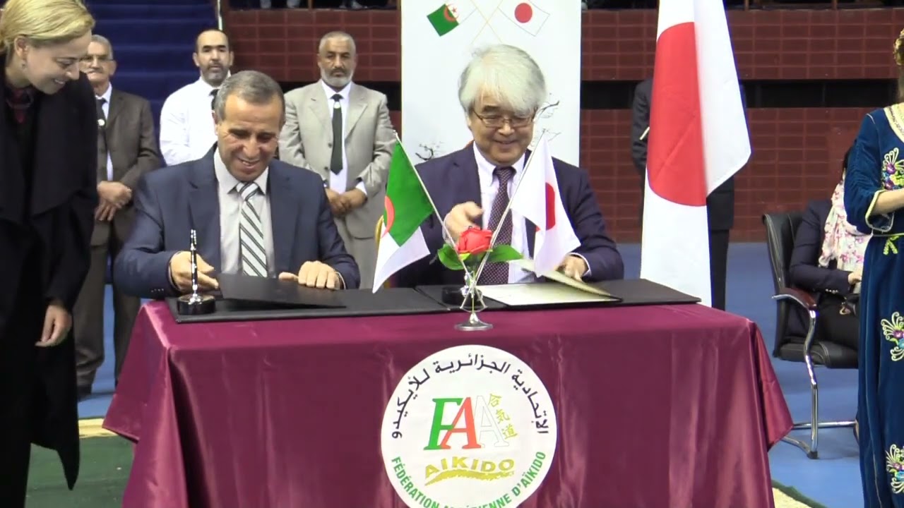 convention ambassadeur du Japon  avec la Fédération algérienne d’aïkido