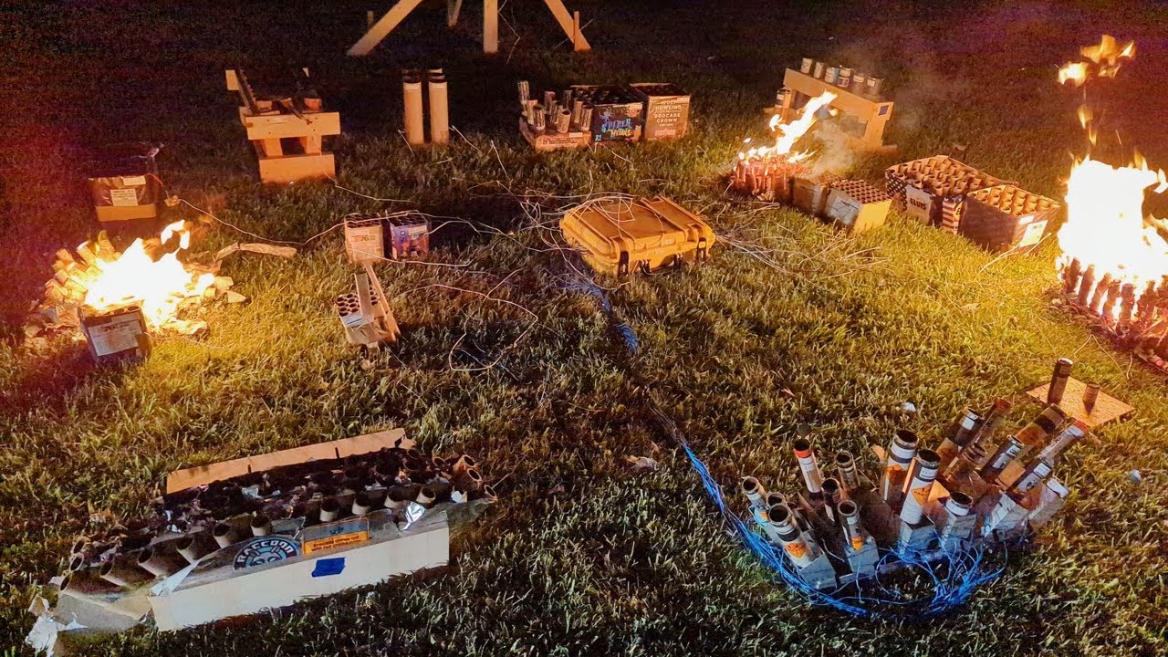 Cleaning up after my firework show (4th of July 2023)