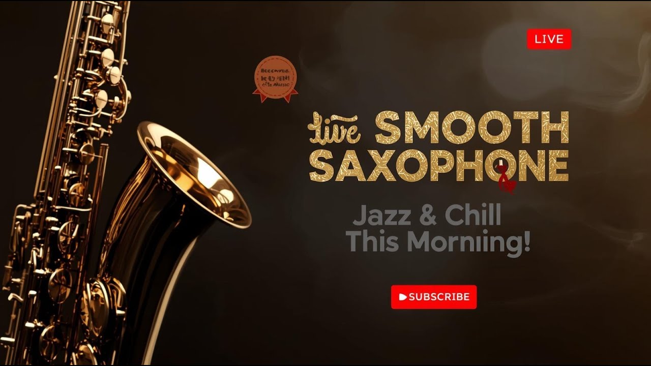 Live Smooth Jazz Saxophone 🎷 Peaceful Morning Music for Coffee, Study & Gentle Focus