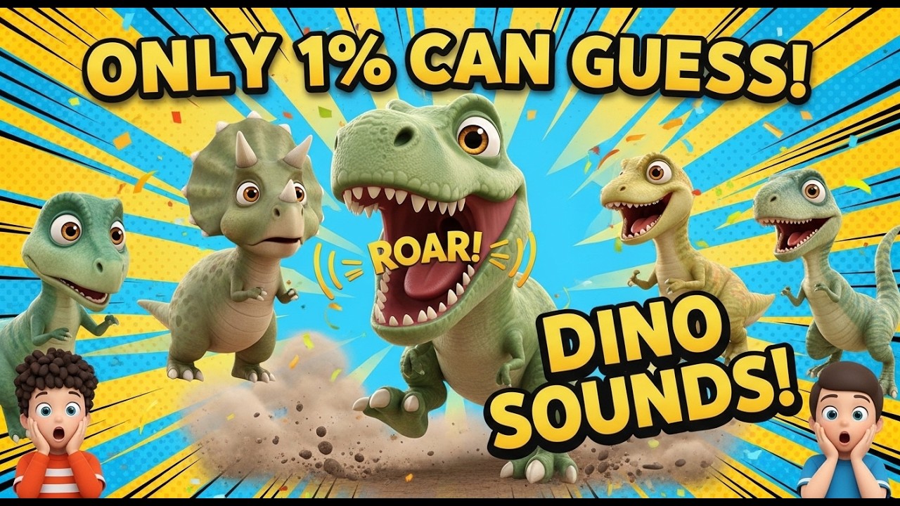 Only 1% of Kids Can Guess All These Dinosaur Sounds! | MODERATE
