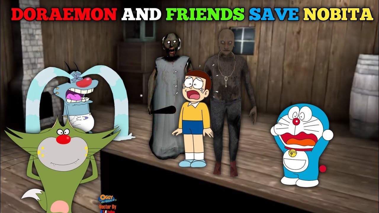 😱 Doraemon and Friends saved nobita from granny I granny vs doraemon I  doraemon granny