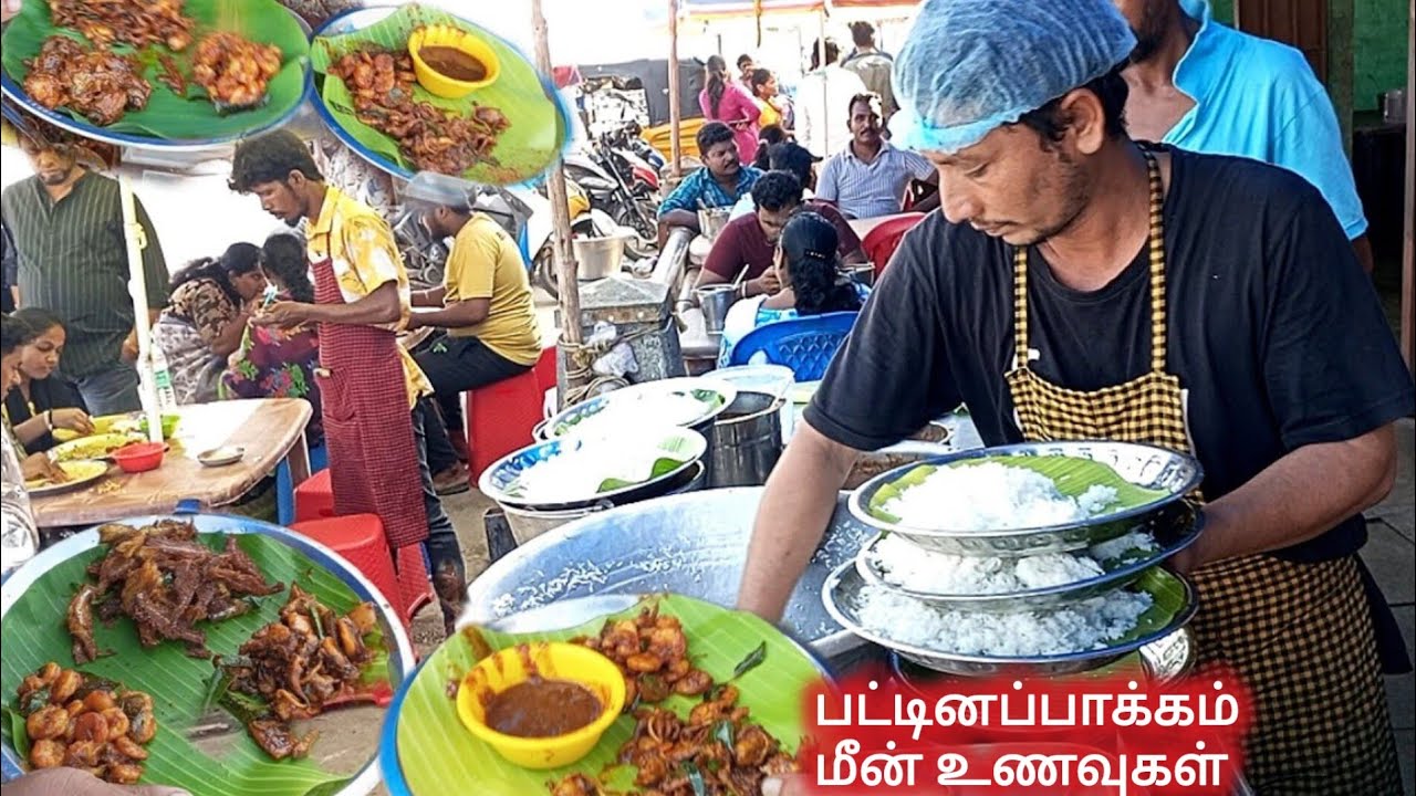 Highest selling FISH FRY  MEALS in CHENNAI Merina beach #indianstreetfood #chennaifoods #merinabeach