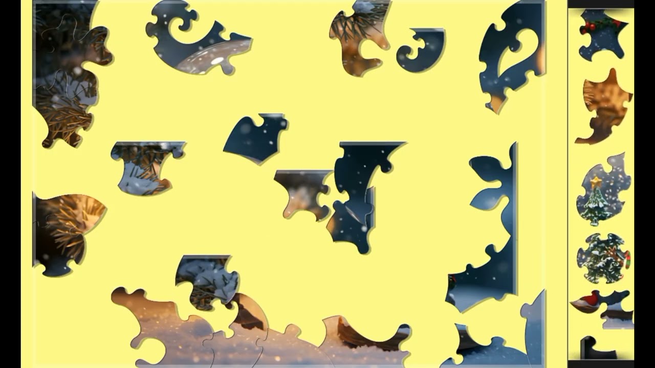 Winter Wonder❄️☃️ jigsaw puzzle🧩🧩 || 