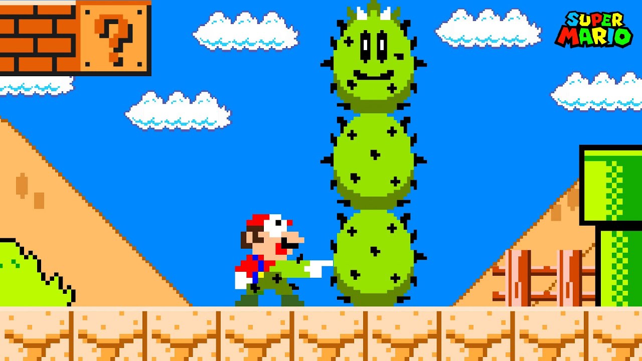 Super Mario Bros., But Mario Can Turn to Any Color He Touches