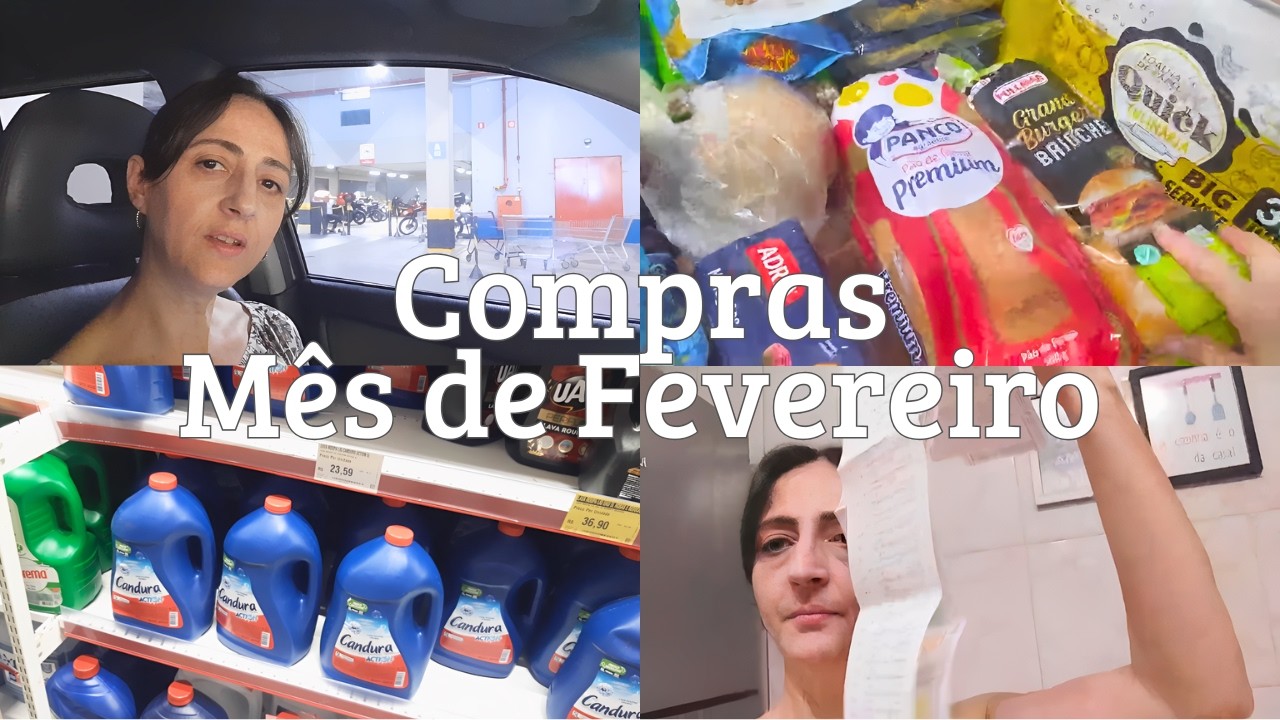COMPRAS DO MÊS DE FEVEREIRO NO ASSAÍ - vlog