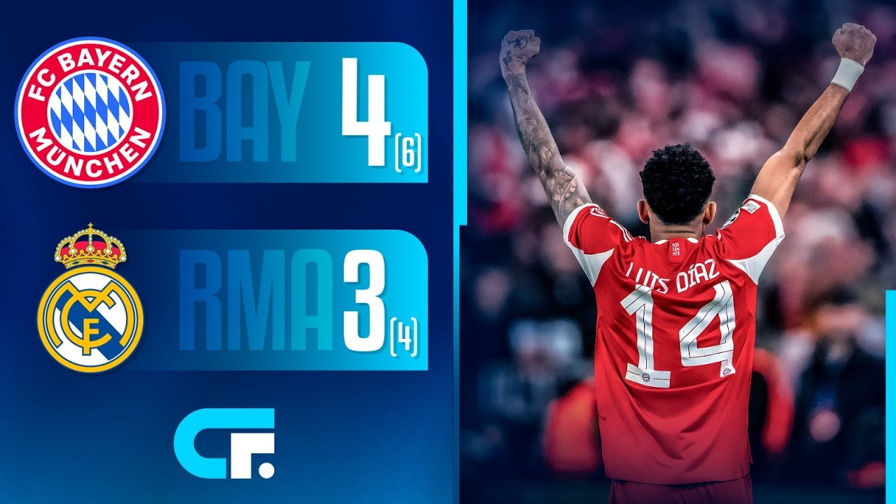 ✅ Con un GOLAZO de LUCHO D&Iacute;AZ, BAYERN M&Uacute;NICH ELIMIN&Oacute; al REAL MADRID y jugar&aacute; las SEMIS de CHAMPIONS