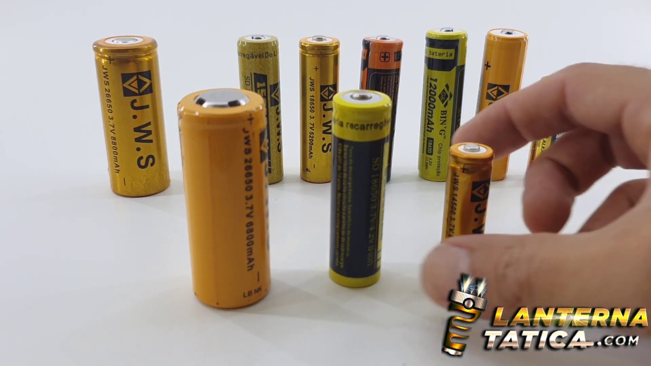 🔋Modelos De Baterias para Lanternas, Qual usar? 26650, 18650, 14500? Nesse vídeo iremos lhe mostrar!