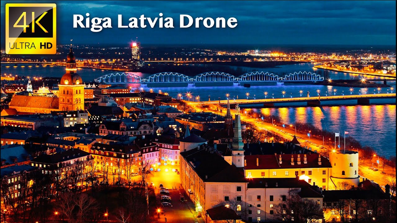 Riga, Latvia - 4K UHD Drone Video