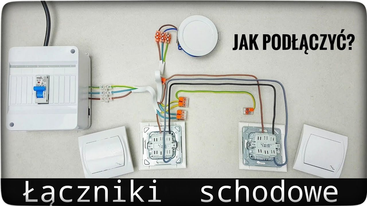 ŁĄCZNIK SCHODOWY - JAK PODŁĄCZYĆ ŁĄCZNIKI SCHODOWE DO INSTALACJI ELEKTRYCZNEJ OŚWIETLENIA? ⚠️💡