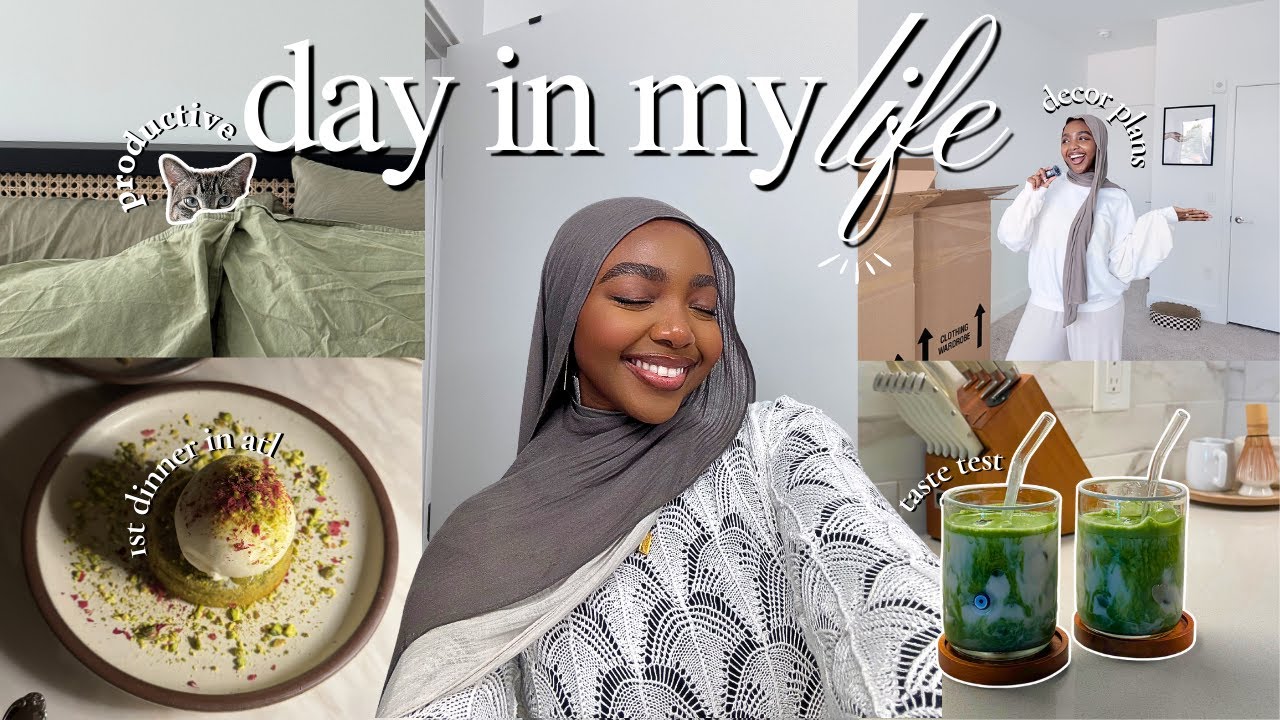 home decor plans, matcha taste test + first dinner out in atl | daily vlog