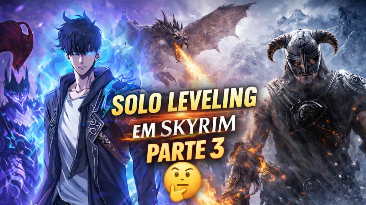 TES: SKYRIM MODS ASCENÇÃO DO MONARKA - ANIME SOLO LEVELING pt.3 (UPDATE )(PT-BR)