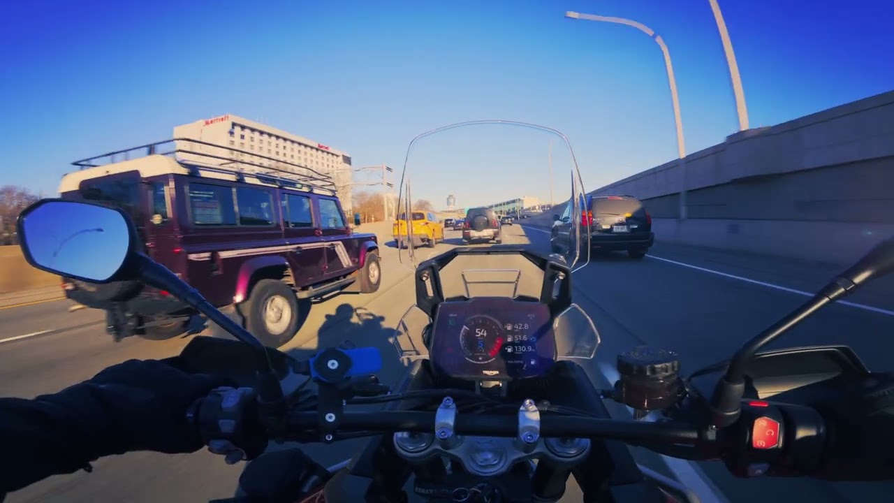 Triumph Tiger 900 GT Pro ride to Sal Kris and Charlie's Deli