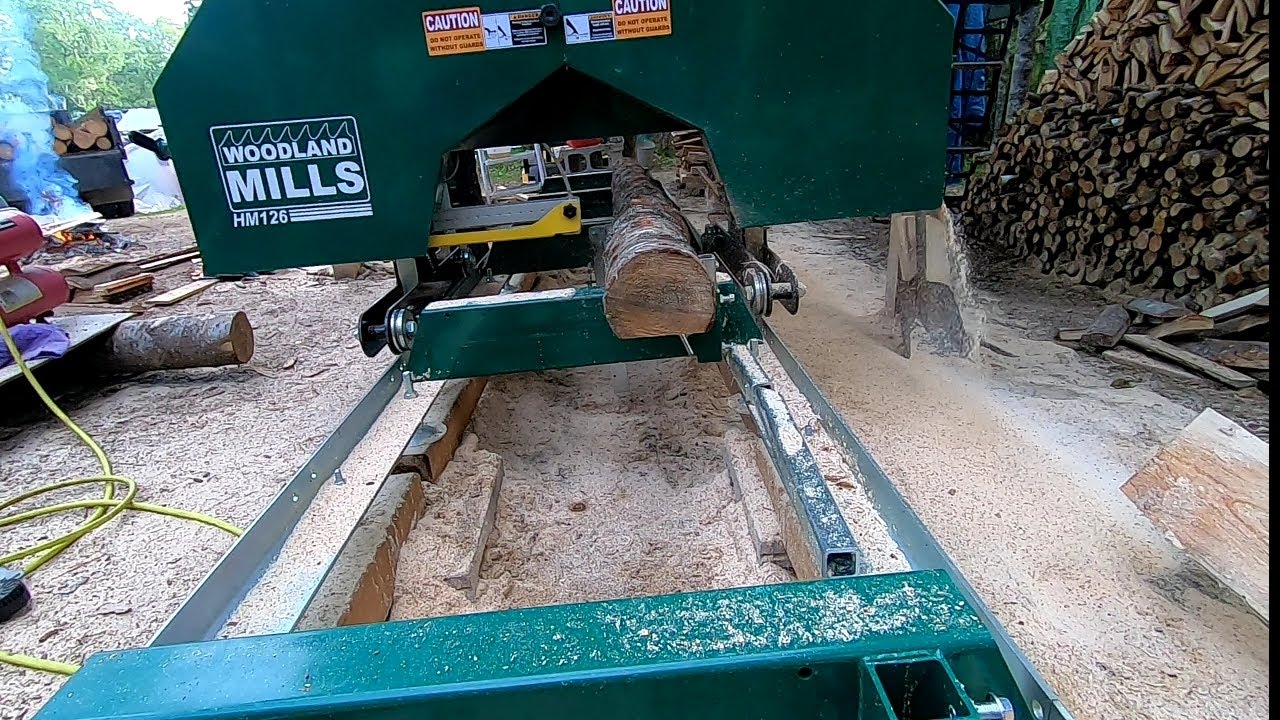 Woodland Hm126 sawmill tips, tricks, modifications at 33hrs