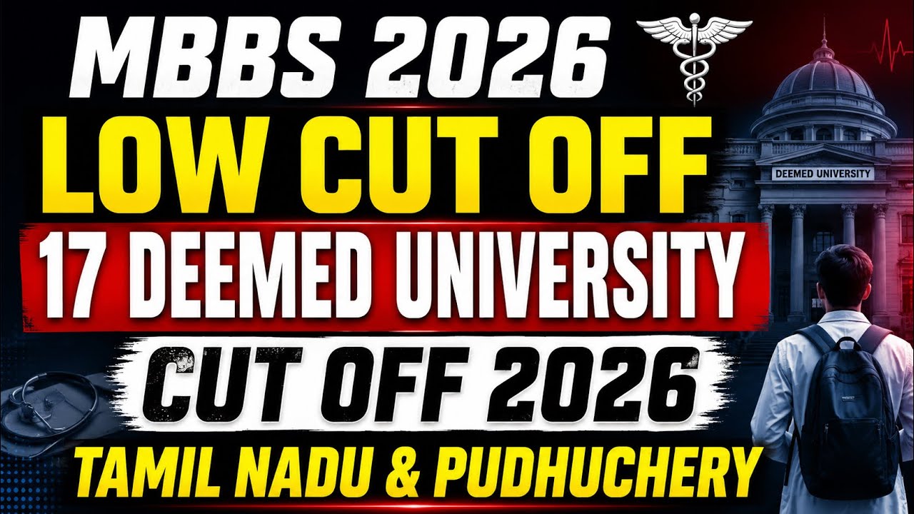 MCC AIQ Deemed MBBS Cut Off 2026 | Tamil Nadu & Puducherry | College Wise Analysis