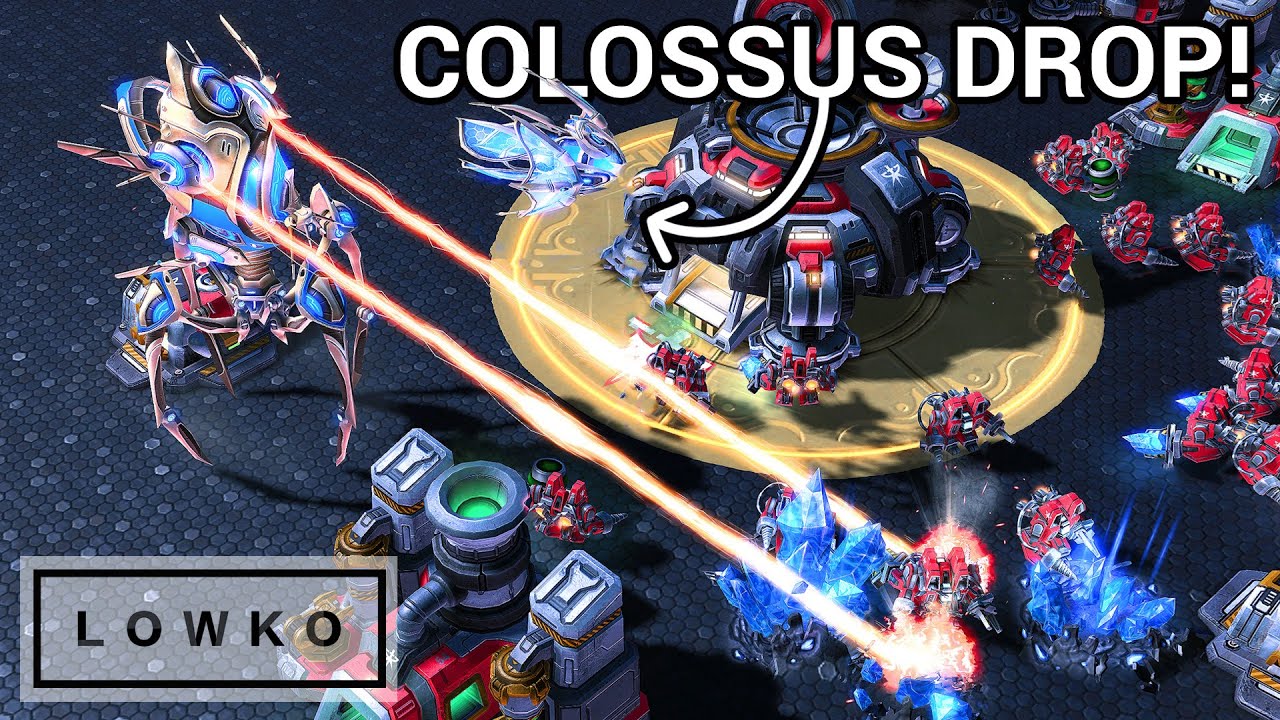 StarCraft 2: Trap's COLOSSUS DROP Versus ByuN!