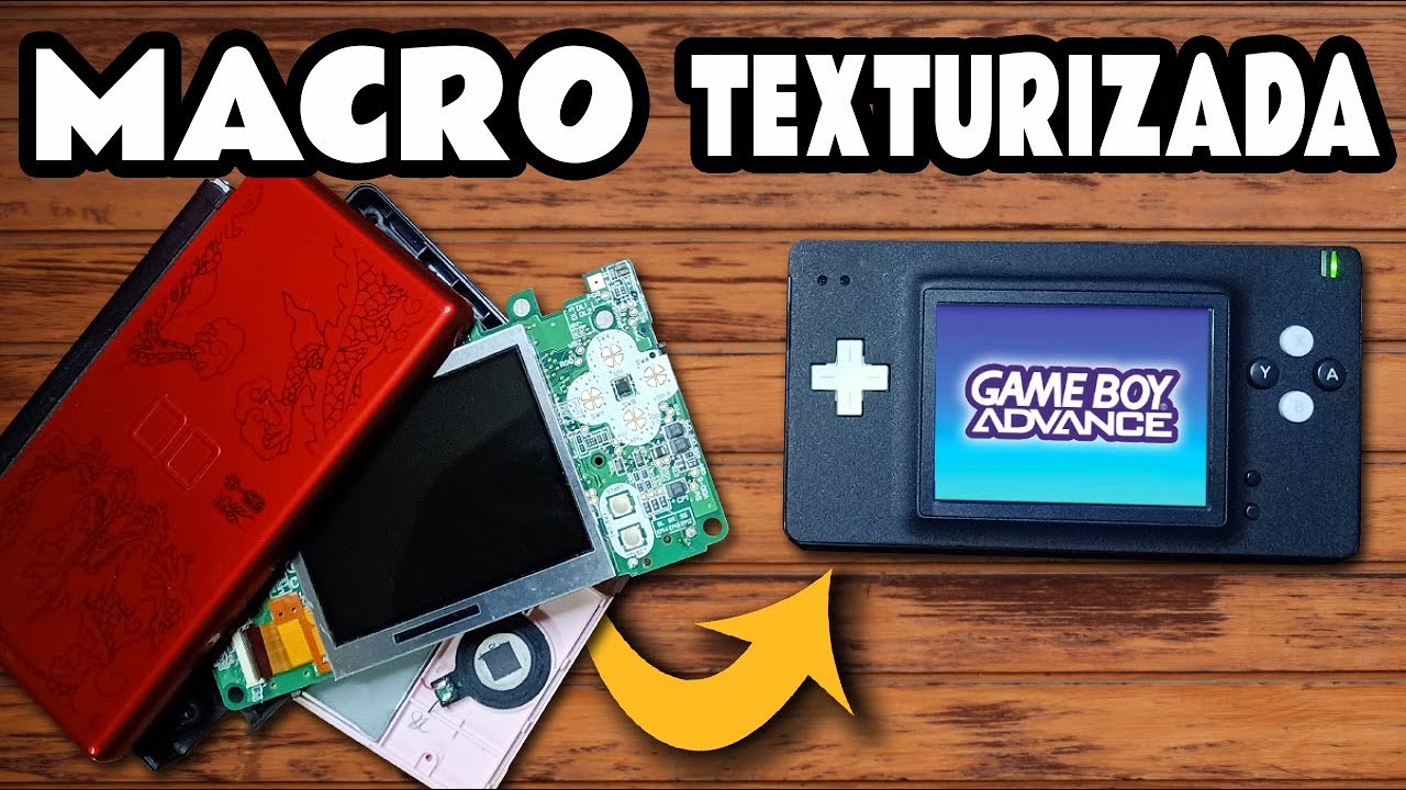 GAME BOY Macro TEXTURIZADA en 10 minutos | Mi primera GBA MACRO