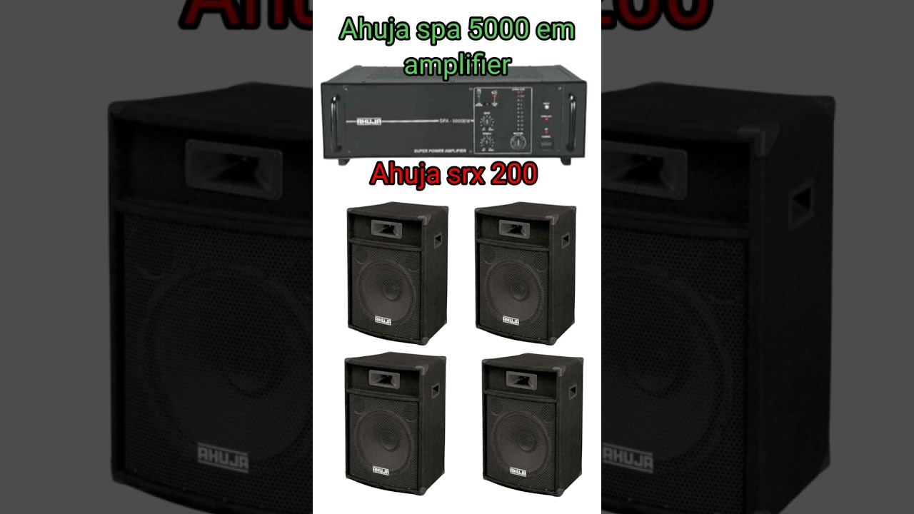 Ahuja 500 Watt Amplifier & Ahuja SRX 200 top price #dj #original #viral #shortvideo #speaker #