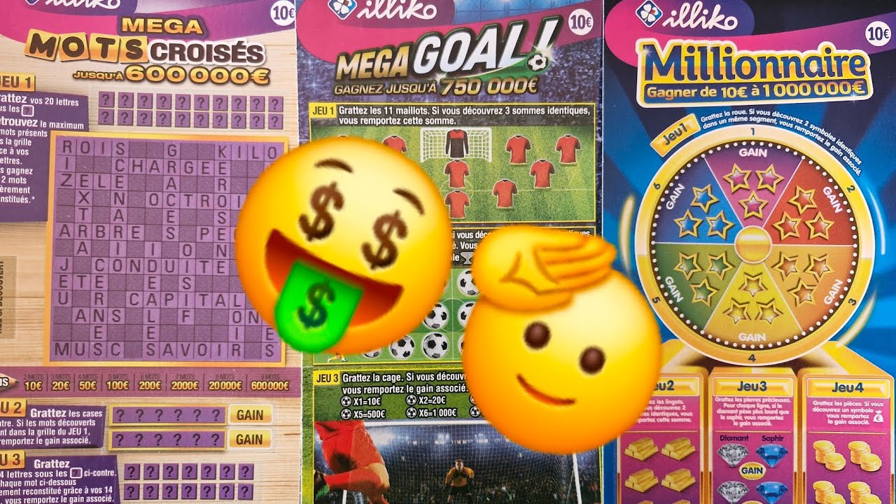Les 3 X 10 pour ce dimanche 🤞#grattage #fdj #jeux 🤑😊😄🫠