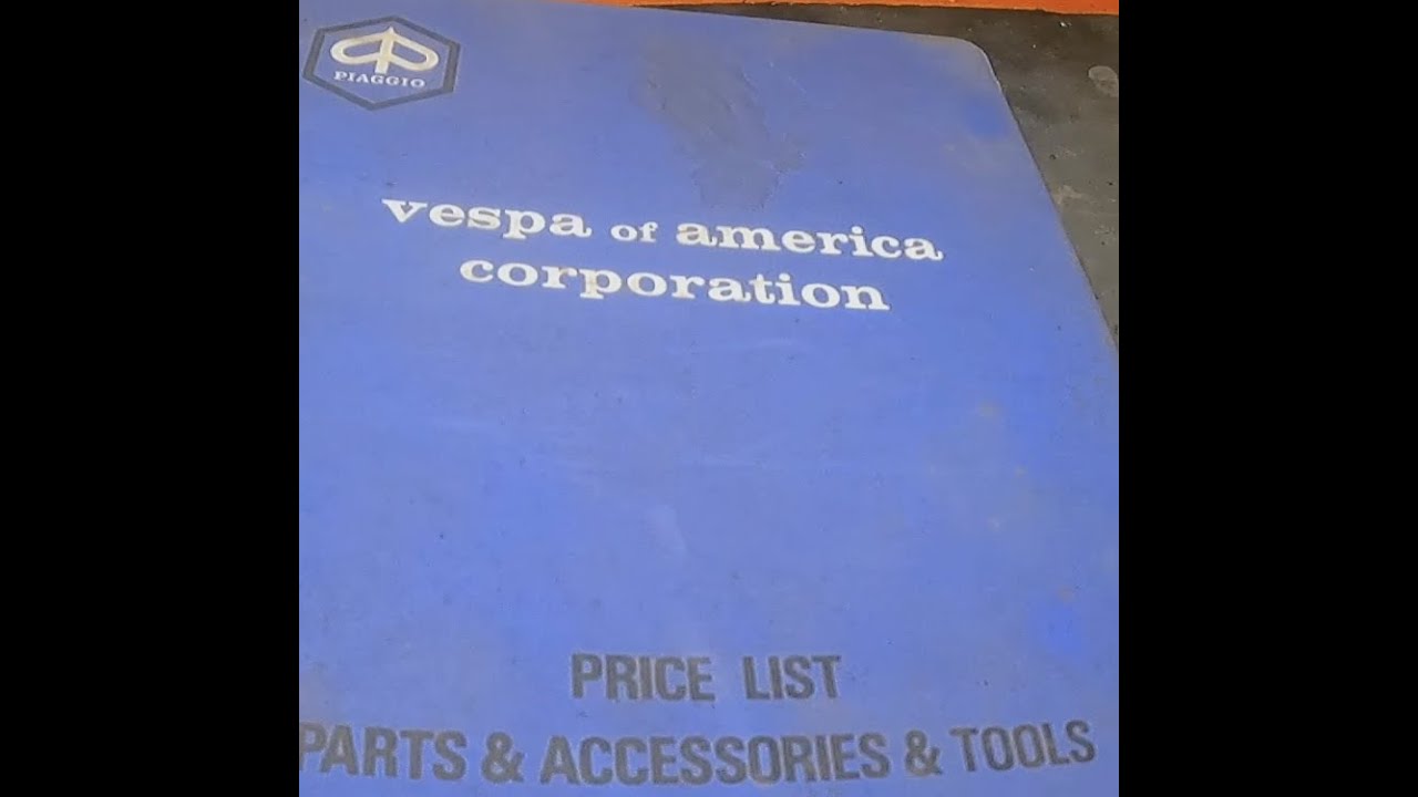 Vintage Vespa Dealer Accessories, Literature, and Shop Manuals