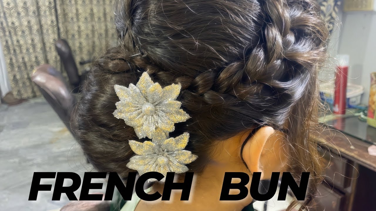 French Bun Hairstyle Tutorial | French Roll | French Twist Hairstyle | French Hairstyle | Nisha Noor