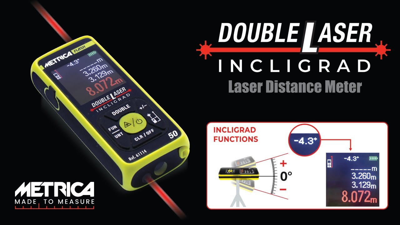 Metrica Double Laser Incligrad 50m - 61114 Español