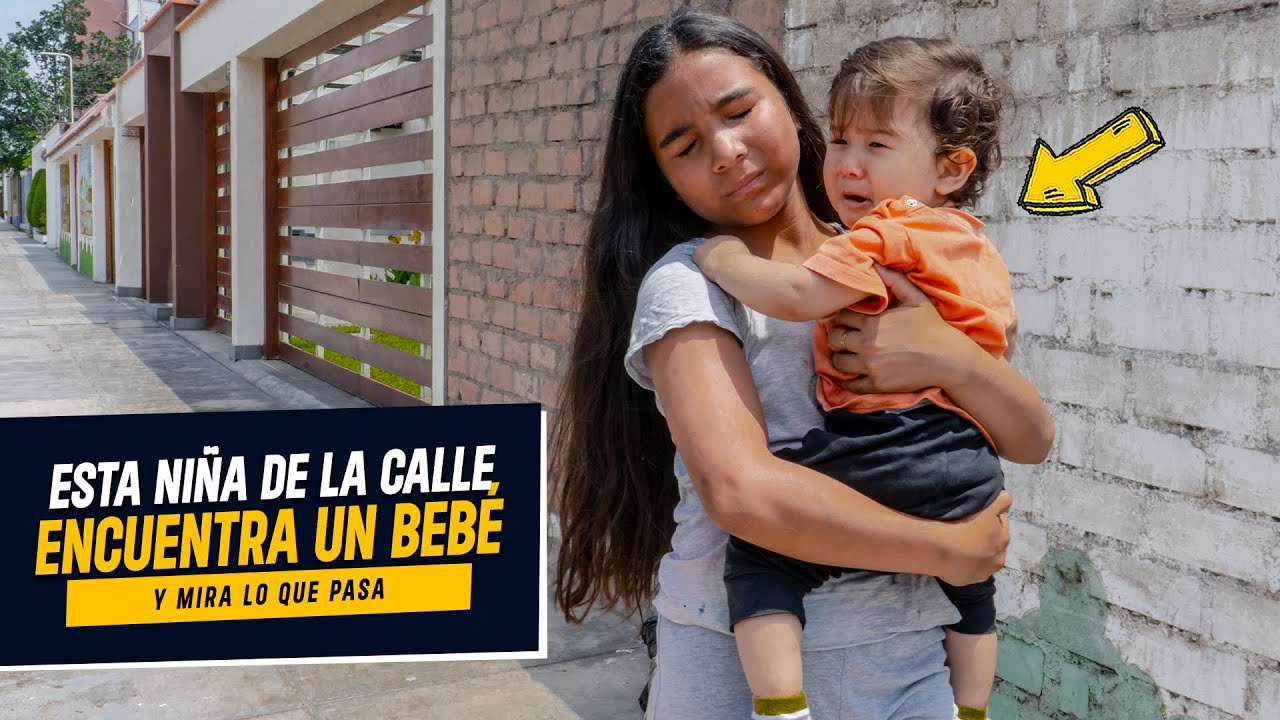 Niña se encuentra un Bebe y toma la mejor decisión | Esta niña de la calle encuentra bebe y decide.
