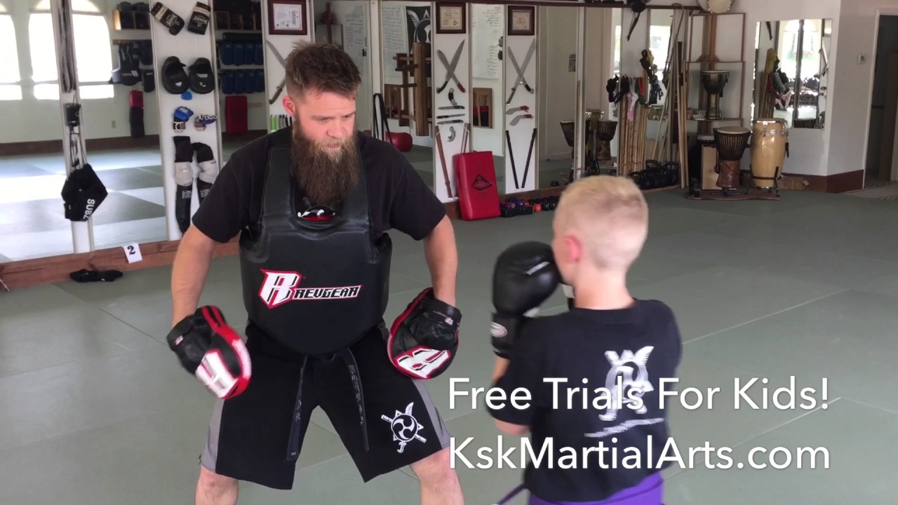 Kids JKD on Focus Mitts - Guro T. Kent Nelson