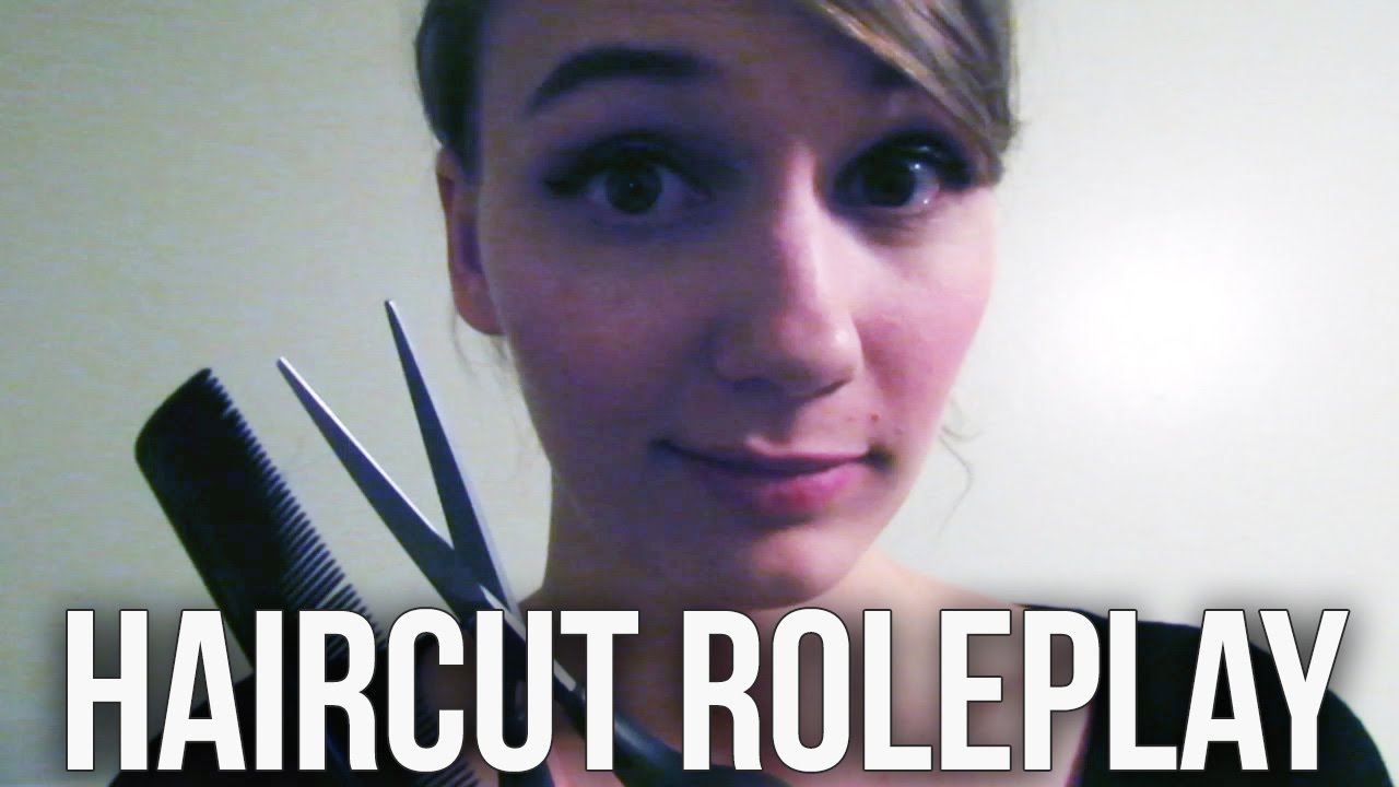 [BINAURAL ASMR] ✂ Haircut Roleplay ✂ (gum chewing, spritzing, scissors)