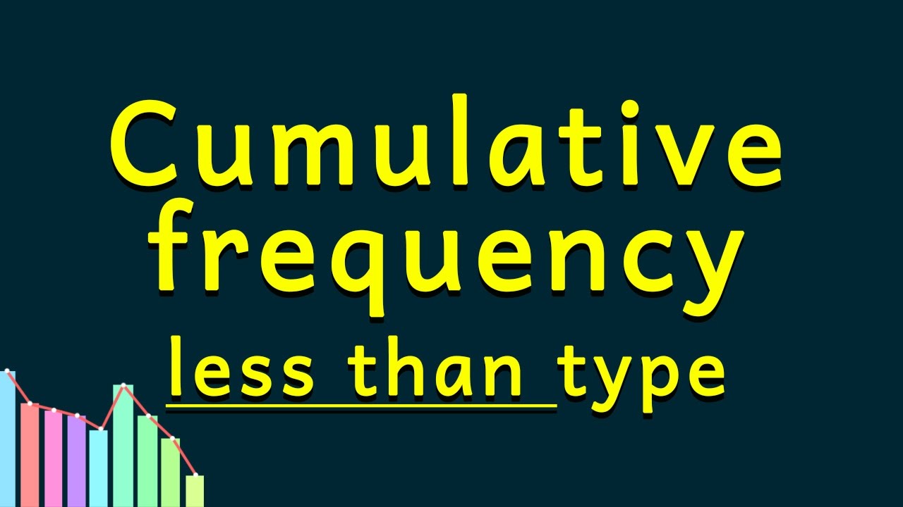 Statistics | Cumulative Frequency Distribution | Less than type | Letstute