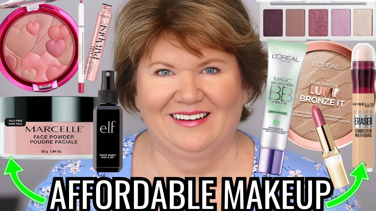 Over 50? Full Face DRUGSTORE Makeup Tutorial For Mature Skin - Get Rid of Facial Redness!