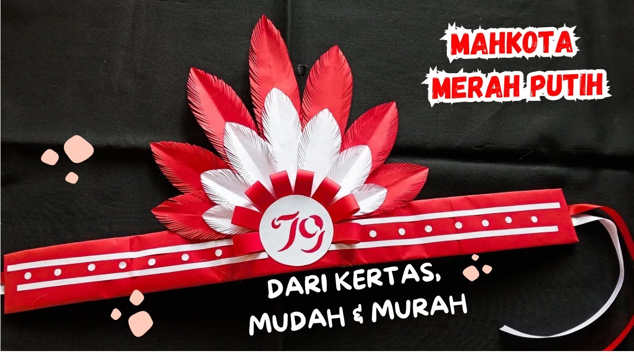 Tutorial Membuat Mahkota Karnaval 17 Agustus dari Kertas dan Kardus Bekas / Hiasan Kepala Karnaval
