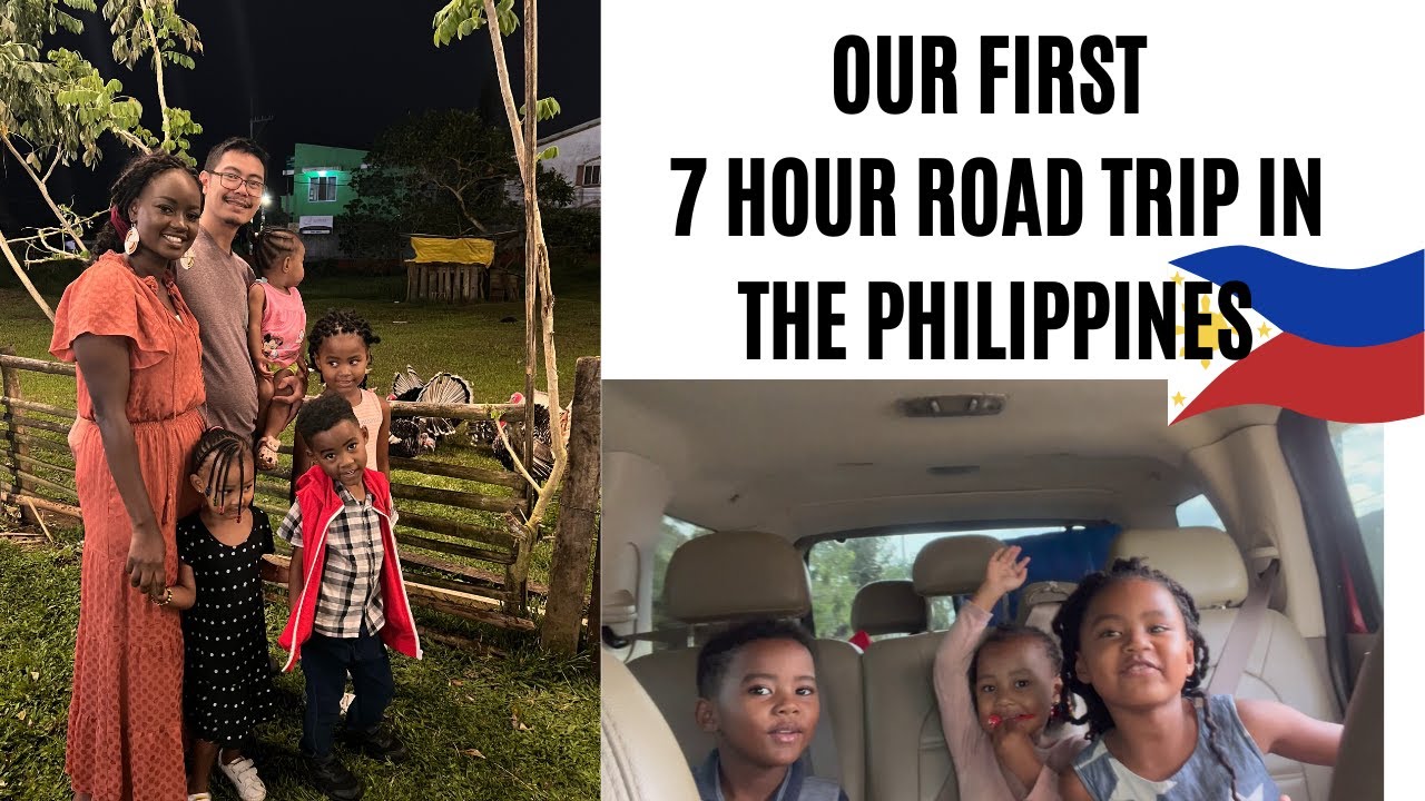 FIRST ROAD TRIP IN THE PHILIPPINES| 7 HOURS ON THE ROAD WITH 4 KIDS| travel vlogs ambw bwam