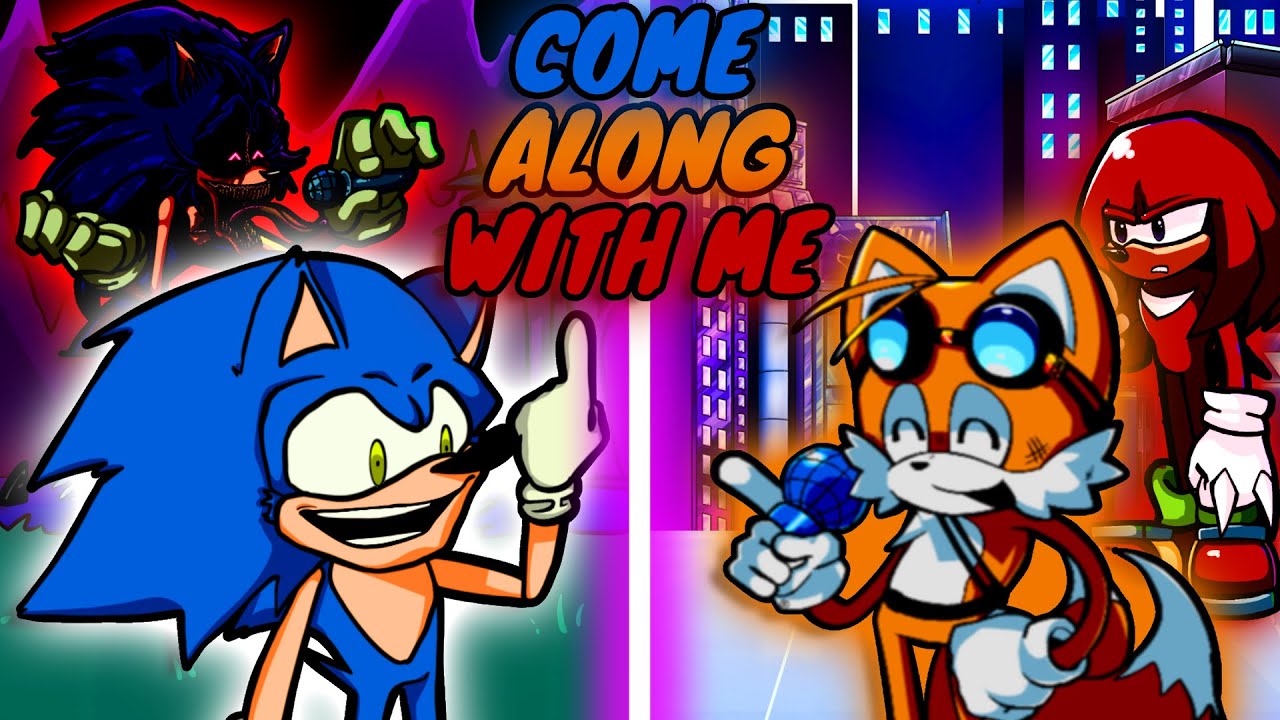 FNF COME ALONG WITH ME SONIC TAILS KNUCKLES AND LORD X #sonic #comealongwithme