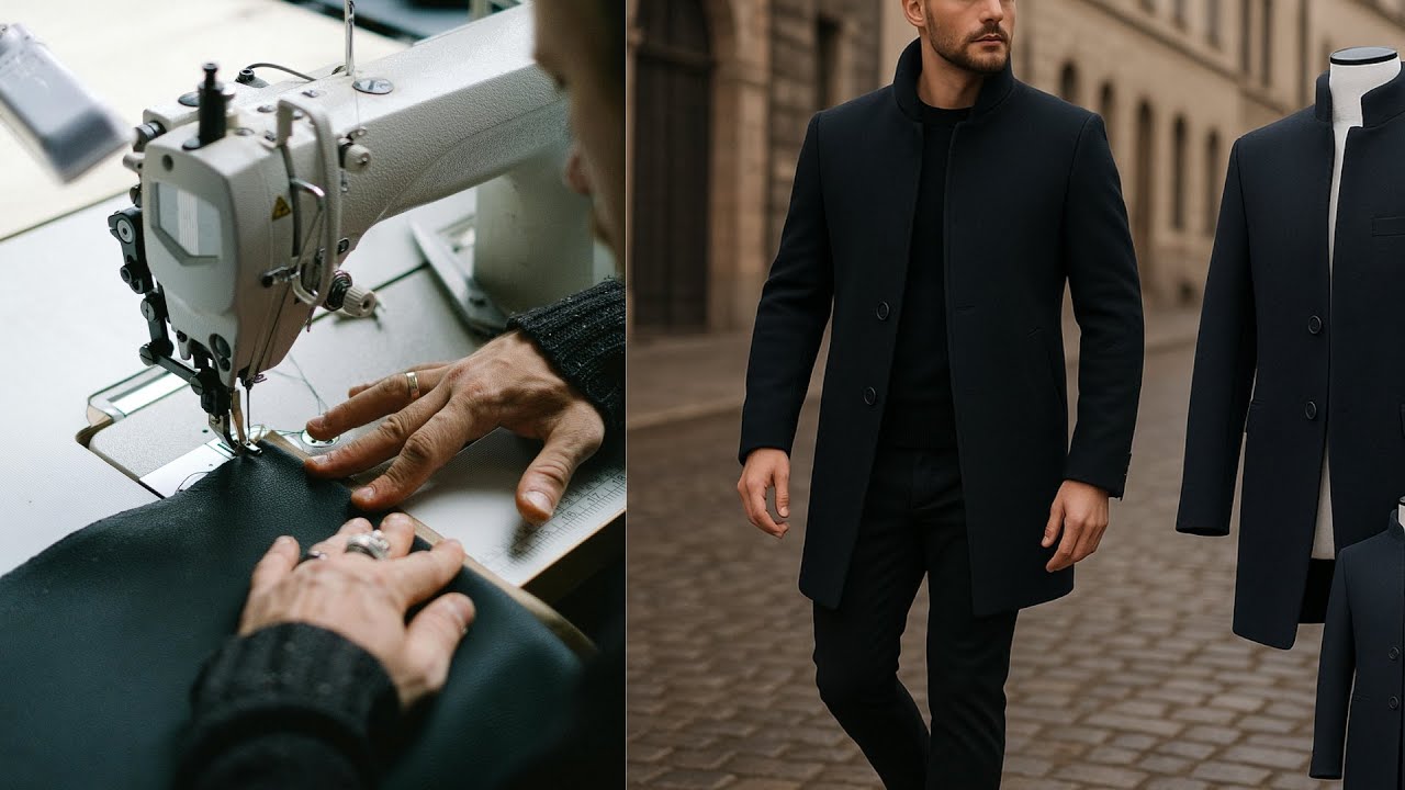 ¡coser armar  ESTE ABRIGO DE PAÑO PARA HOMBRE TE SORPRENDERÁ! 🔥 Comodidad TOTAL